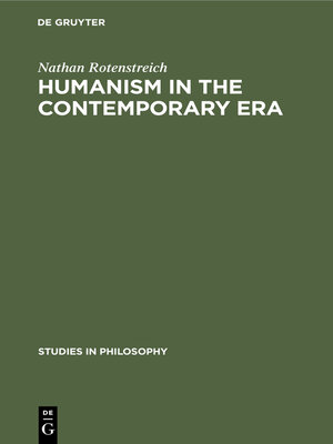 cover image of Humanism in the contemporary era